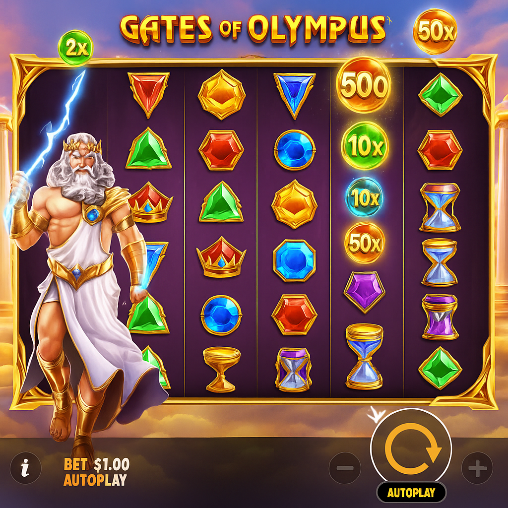 i24Slots - Gates of Olympus Slot Game - Play Now